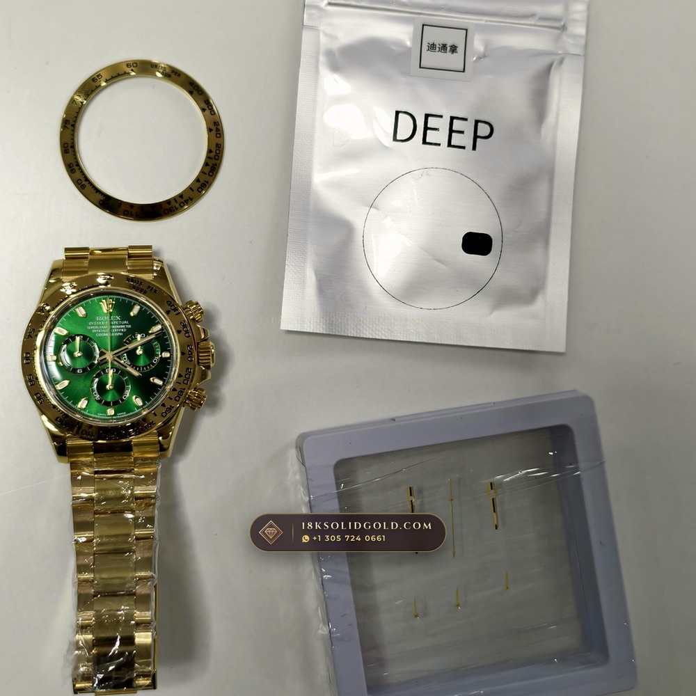 Rolex Cosmograph Daytona 18K Yellow Gold Reference 116508 — Hallmarked Edition — Studio Gallery Plate XI in 18K Yellow Gold Au750 (216.4g Verified Mass, Rolex Manufacture Cal. 4130 - 72h Power Reserve)