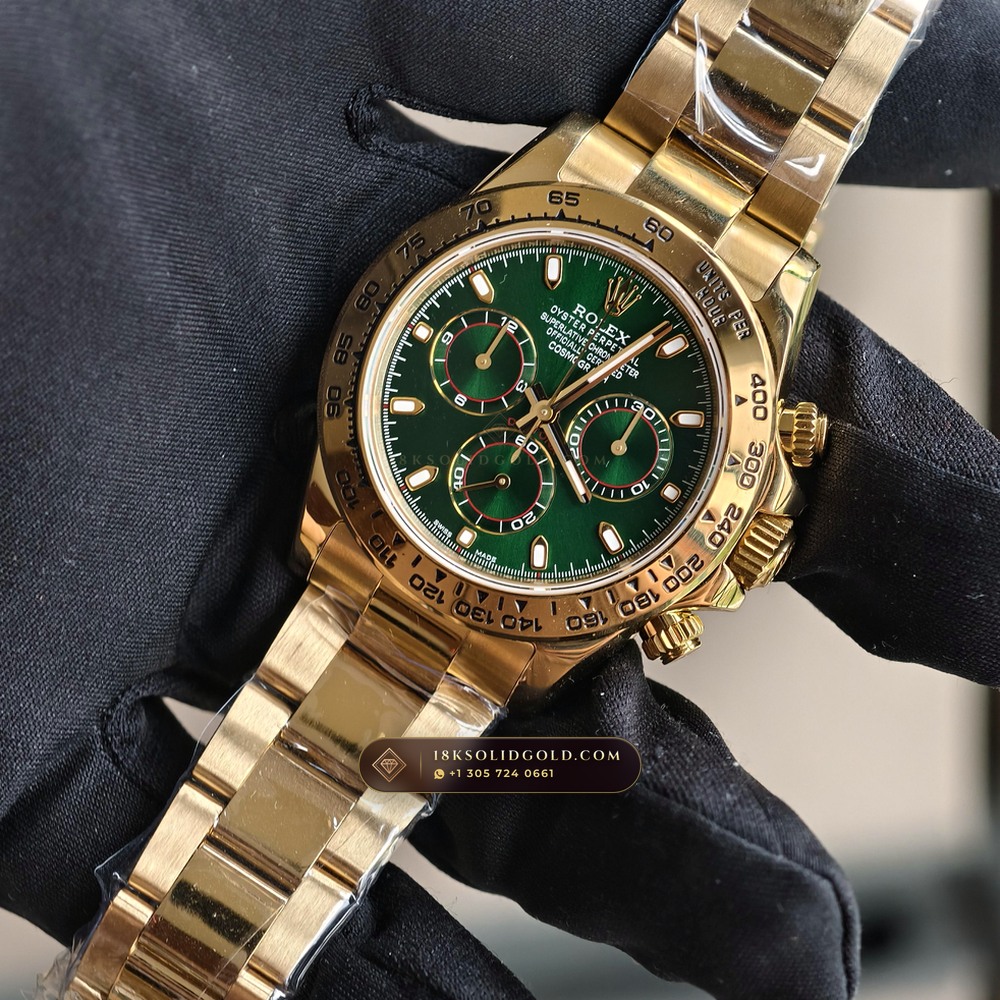 Rolex Cosmograph Daytona 18K Yellow Gold Reference 116508 — Hallmarked Edition angle 3