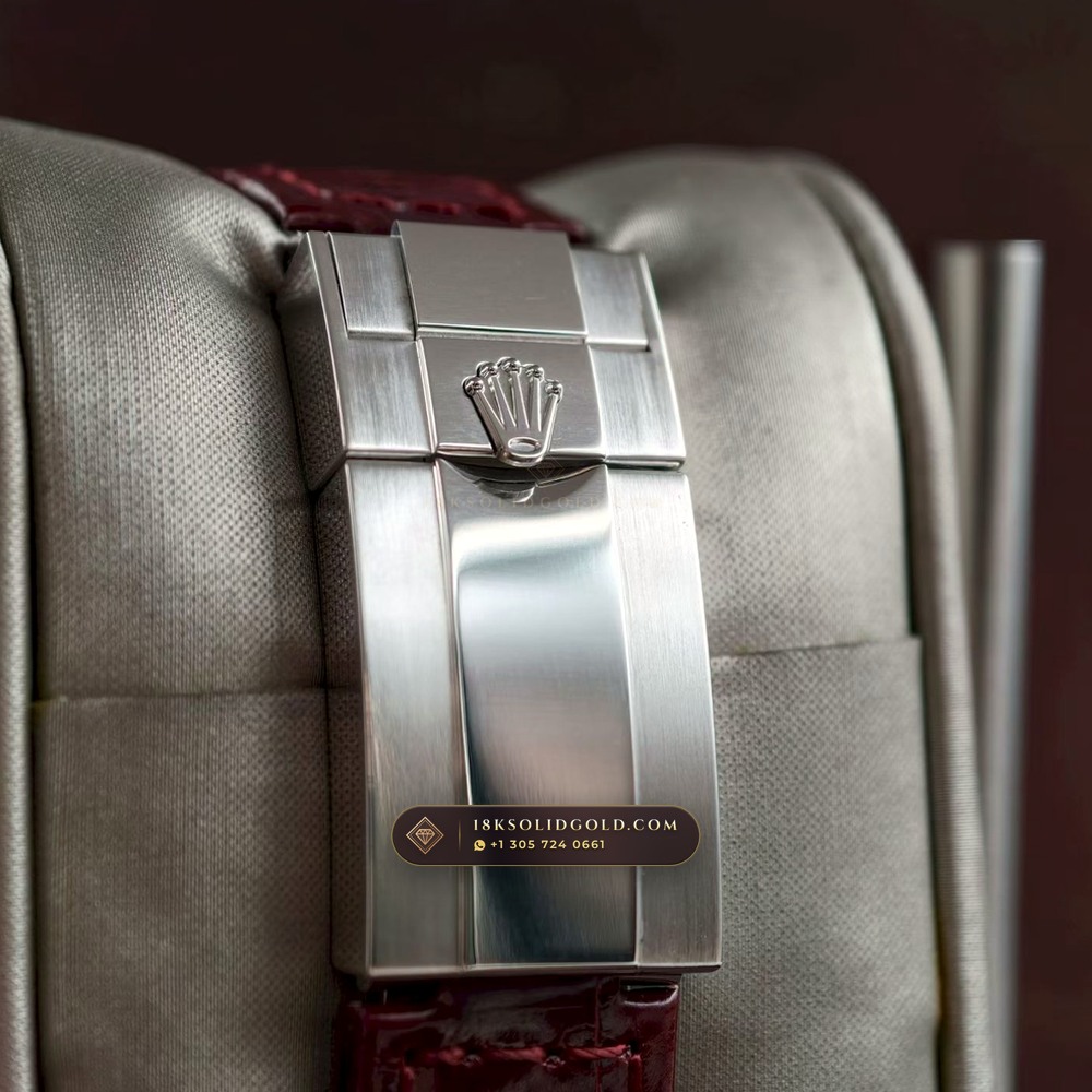 Rolex Cosmograph Daytona Off-Catalogue Baguette Ruby Bezel & Meteorite Dial 18K White Gold Reference 116589SALV — Hallmarked Edition — Studio Gallery Plate VIII in 18K White Gold Au750 (160.3g Verified Mass, Rolex Manufacture Cal. 4130 - 72h Power Reserve)