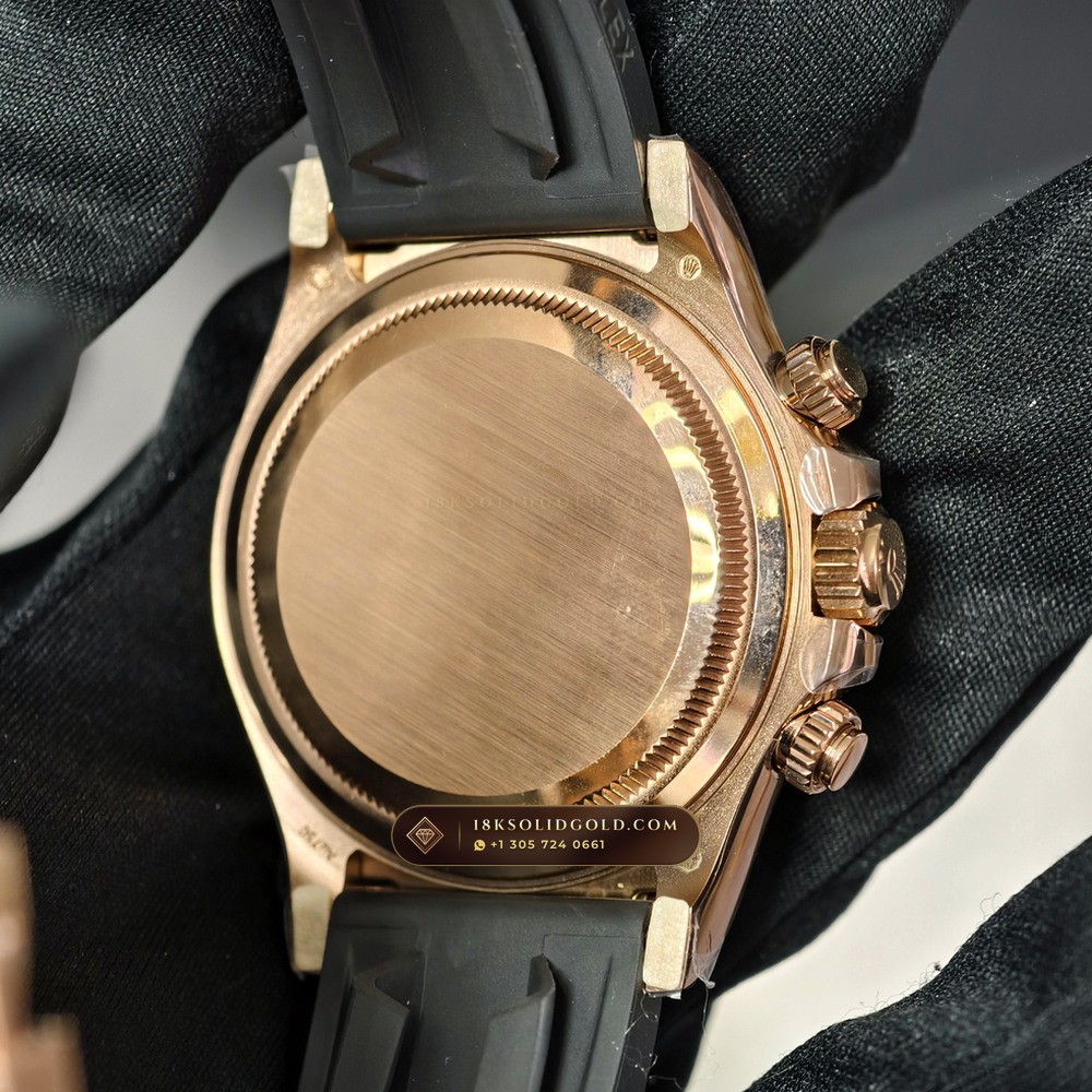 Rolex Cosmograph Daytona 18K Everose Gold Geneva Atelier Spec Reference 126515LN — Hallmarked Edition — Studio Gallery Plate VII in 18K Rose Gold Au750 (160.8g Verified Mass, Rolex Manufacture Cal. 4131 - 72h Power Reserve)