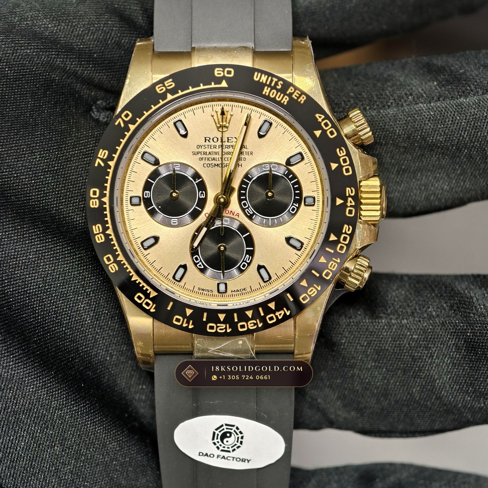 Rolex Cosmograph Daytona 18K Yellow Gold Deep Crystal Optics Reference 116518LN — Hallmarked Edition