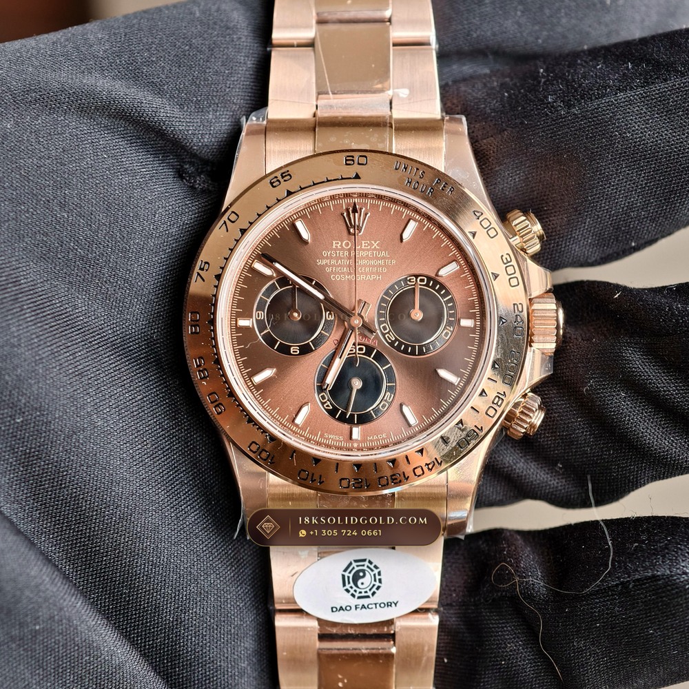 Rolex Cosmograph Daytona 18K Everose Gold Chronometer Regulated Spec Reference 126505 — Hallmarked Edition
