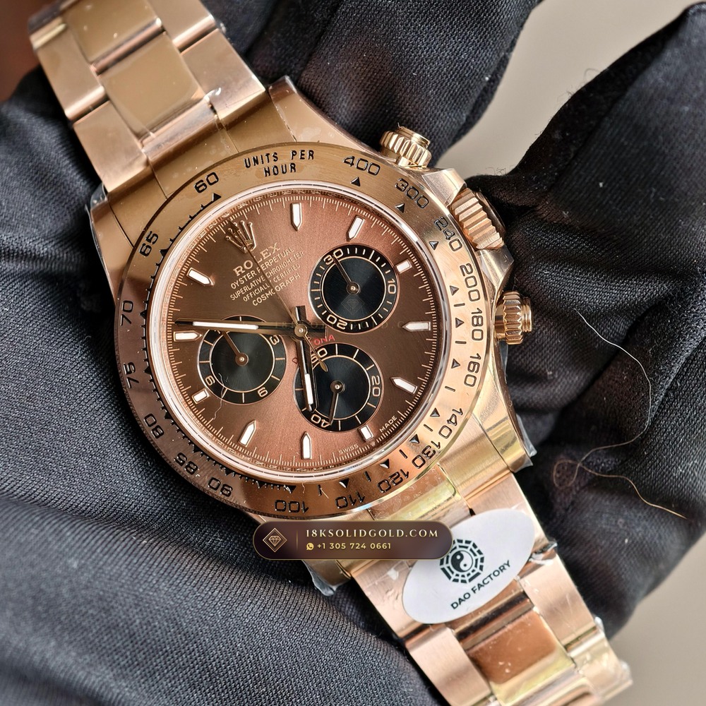 Rolex Cosmograph Daytona 18K Everose Gold Chronometer Regulated Spec Reference 126505 — Hallmarked Edition angle 2