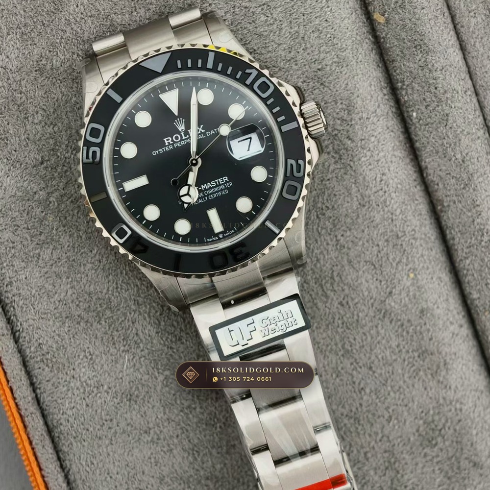 Rolex Yacht-Master 42 RLX Titanium Matte Black Dial Reference 226627 — Salon Edition angle 2
