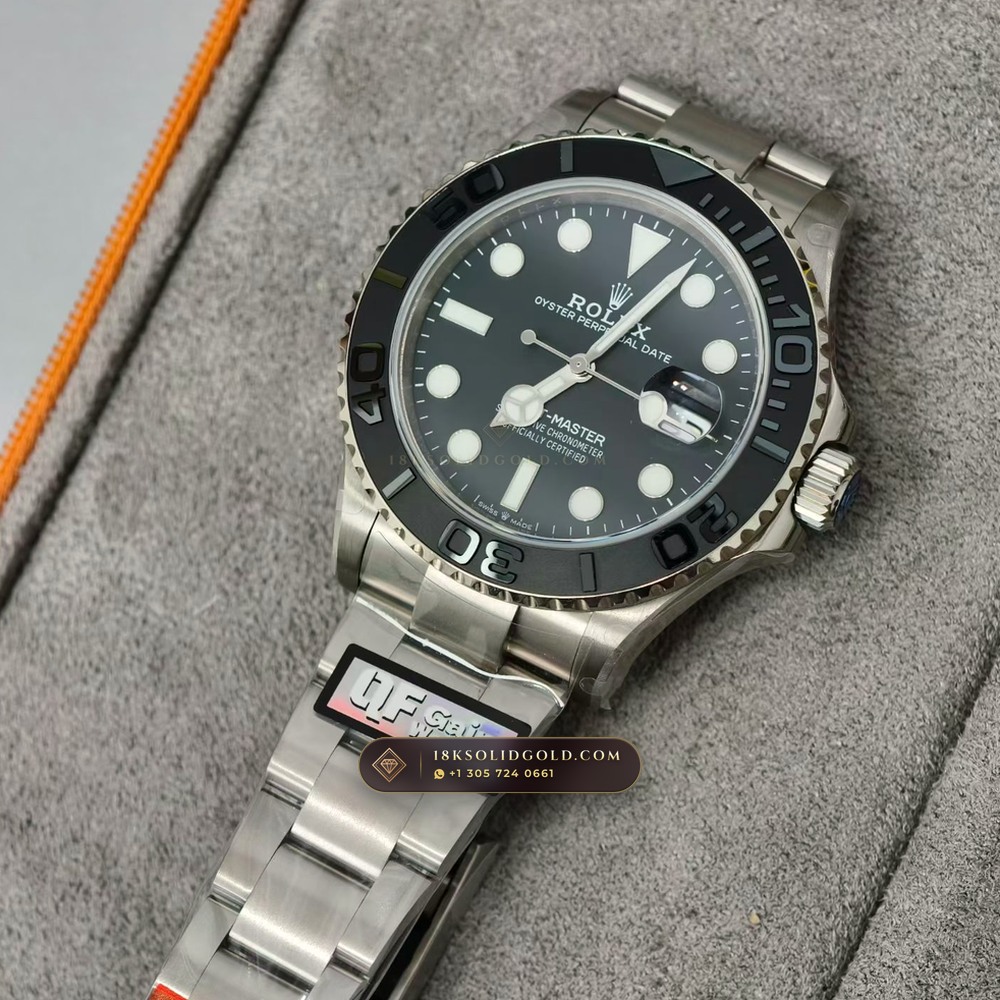 Rolex Yacht-Master 42 RLX Titanium Matte Black Dial Reference 226627 — Salon Edition angle 3