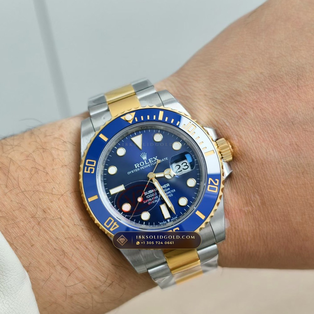 Rolex Submariner Date Geneva Atelier Spec Reference 126613LB — Salon Edition — Studio Gallery Plate VIII in 18K Gold & 904L Oystersteel Rolesor (174.7g Verified Mass, Rolex Manufacture Cal. 3235 - 70h Power Reserve)