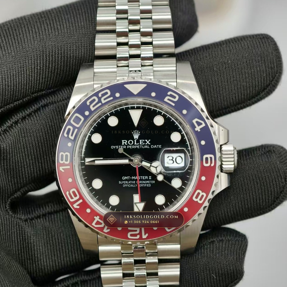 Rolex GMT-Master II Pepsi Red & Blue Cerachrom Reference 126710BLRO — Salon Edition