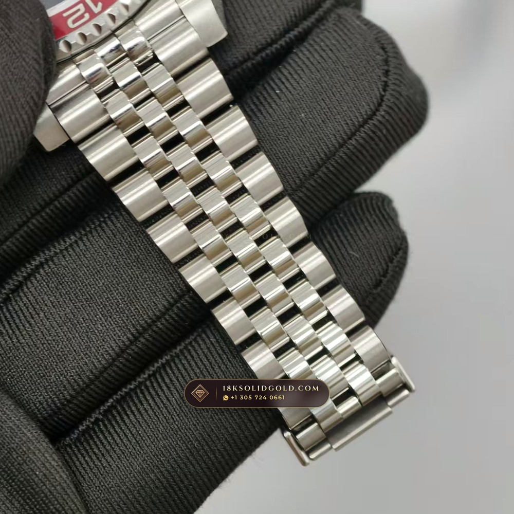 Rolex GMT-Master II Pepsi Red & Blue Cerachrom Reference 126710BLRO — Salon Edition — Studio Gallery Plate VII in 904L Stainless Steel Custom Architecture (143.3g Verified Mass, Rolex Manufacture Cal. 3285 - 70h Power Reserve)