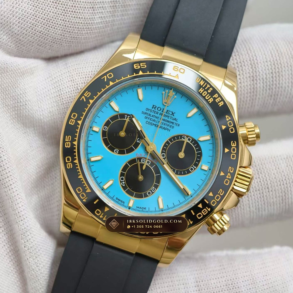 Rolex Cosmograph Daytona 18K Yellow Gold Geneva Atelier Spec Reference 126518LN — Hallmarked Edition angle 2