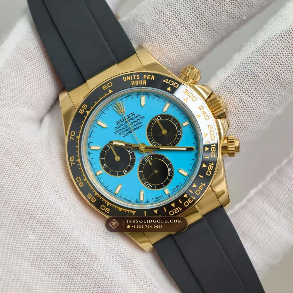Rolex Cosmograph Daytona 18K Yellow Gold Geneva Atelier Spec Reference 126518LN — Hallmarked Edition angle 3