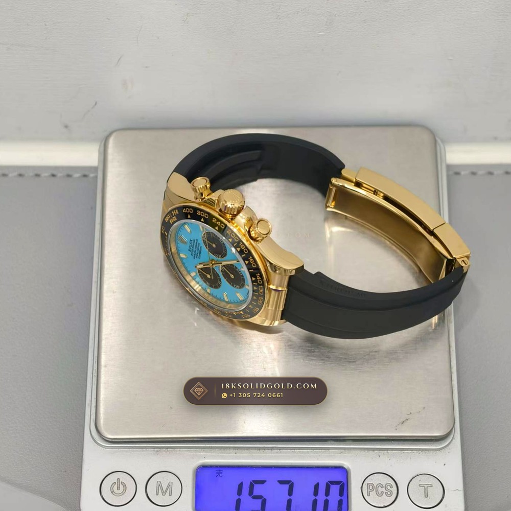Rolex Cosmograph Daytona 18K Yellow Gold Geneva Atelier Spec Reference 126518LN — Hallmarked Edition — Studio Gallery Plate IX in 18K Yellow Gold Au750 (160.4g Verified Mass, Rolex Manufacture Cal. 4131 - 72h Power Reserve)