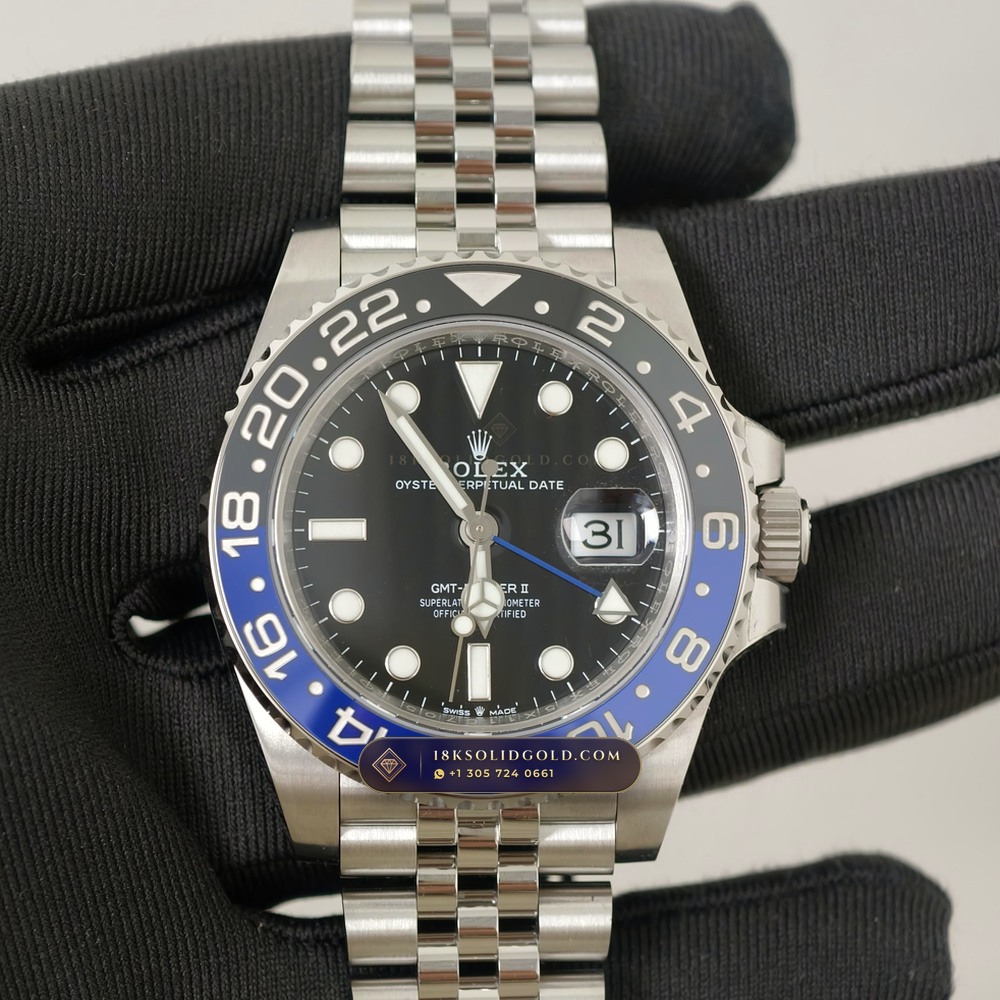 Rolex GMT-Master II Batgirl Blue & Black Jubilee Reference 126710BLNR — Salon Edition