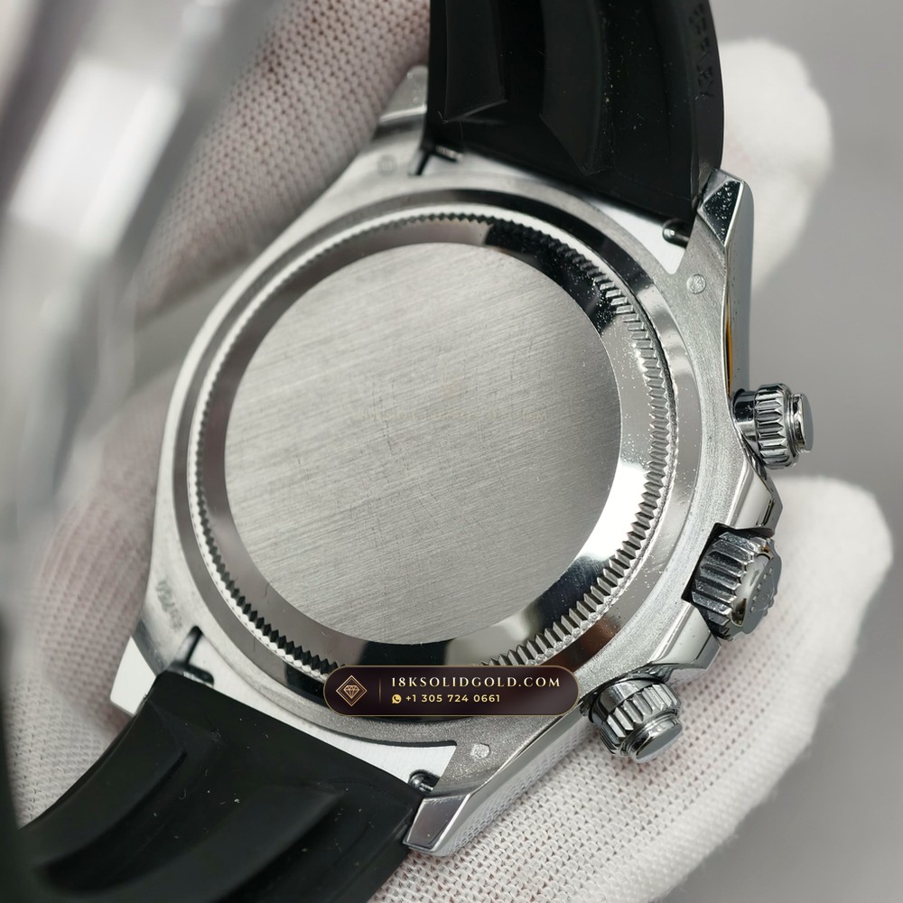 Rolex Cosmograph Daytona Ghost Slate Grey Dial 18K White Gold Reference 126519LN — Hallmarked Edition — Studio Gallery Plate VII in 18K White Gold Au750 (160.8g Verified Mass, Rolex Manufacture Cal. 4131 - 72h Power Reserve)