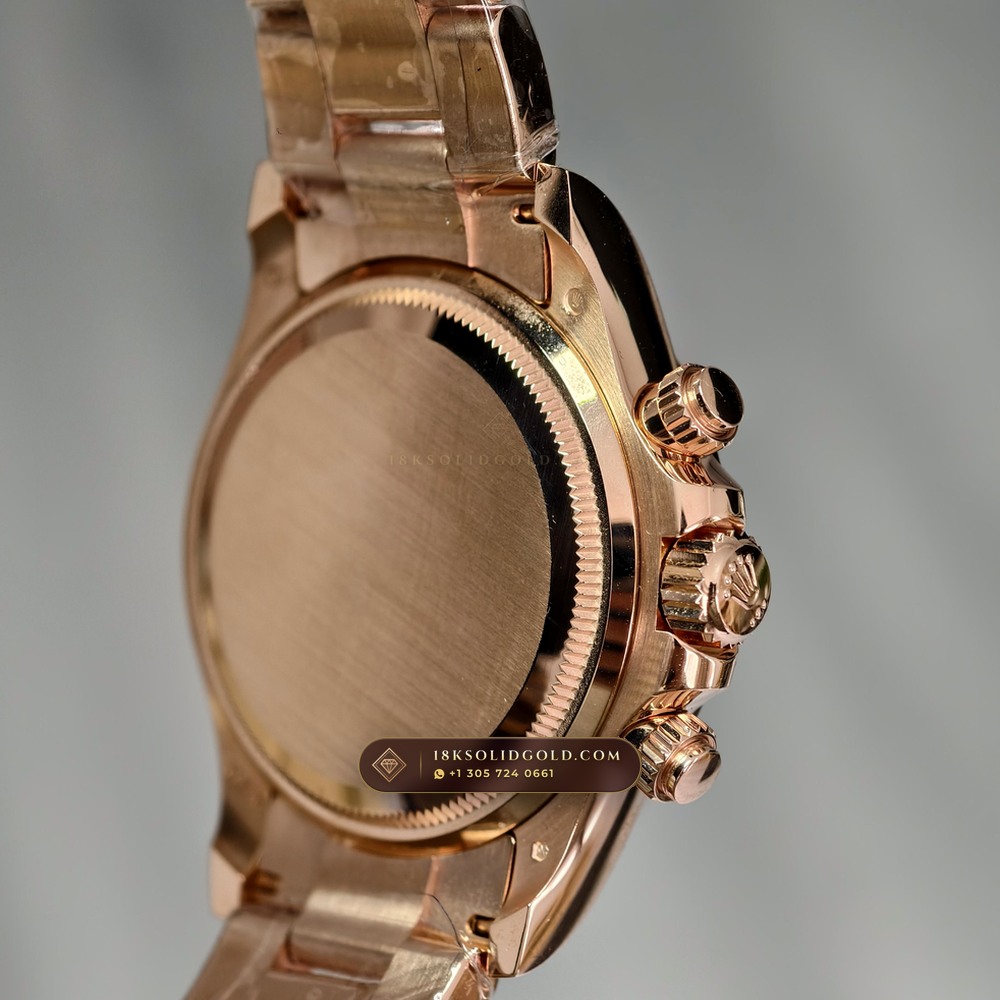 Rolex Cosmograph Daytona 18K Everose Gold Hand-Chamfered Bevel Spec Reference 126505 — Hallmarked Edition — Studio Gallery Plate IX in 18K Rose Gold Au750 (216.6g Verified Mass, Rolex Manufacture Cal. 4131 - 72h Power Reserve)