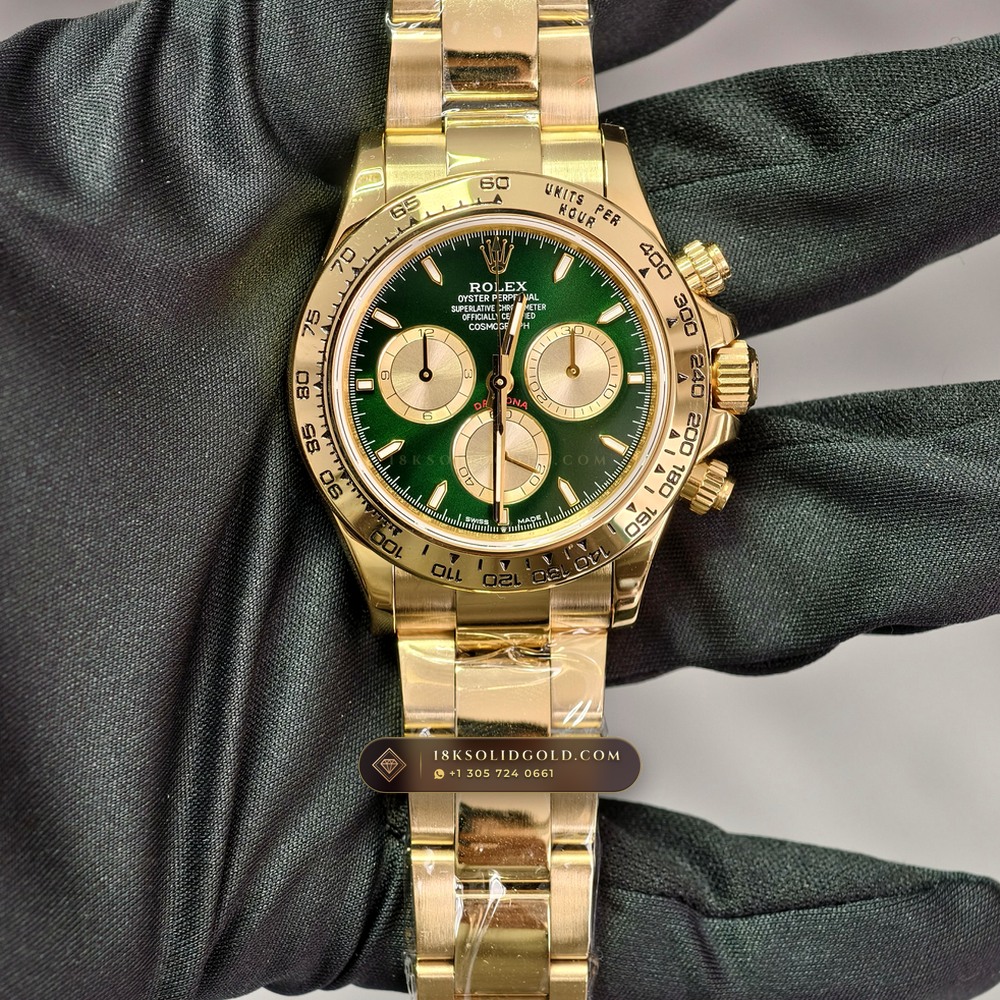 Rolex Cosmograph Daytona 18K Yellow Gold Custom SW Dial Deep Crystal Optics Reference 126508 — Hallmarked Edition