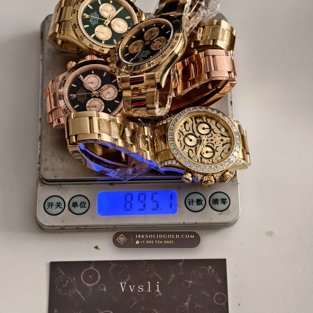 Rolex Cosmograph Daytona 18K Yellow Gold Custom SW Dial Deep Crystal Optics Reference 126508 — Hallmarked Edition — Studio Gallery Plate XII in 18K Yellow Gold Au750 (216.9g Verified Mass, Rolex Manufacture Cal. 4131 - 72h Power Reserve)
