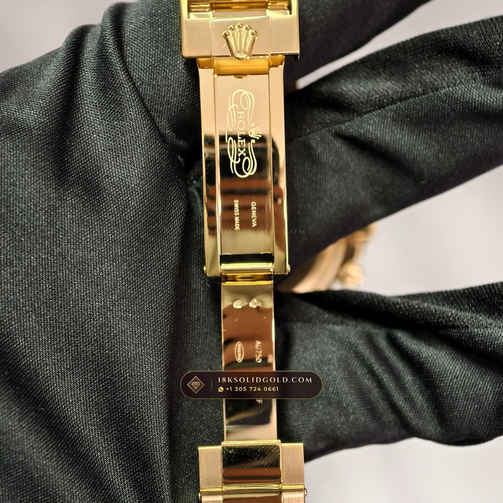 Rolex Cosmograph Daytona 18K Yellow Gold Custom SW Dial Deep Crystal Optics Reference 126508 — Hallmarked Edition — Studio Gallery Plate IX in 18K Yellow Gold Au750 (216.9g Verified Mass, Rolex Manufacture Cal. 4131 - 72h Power Reserve)