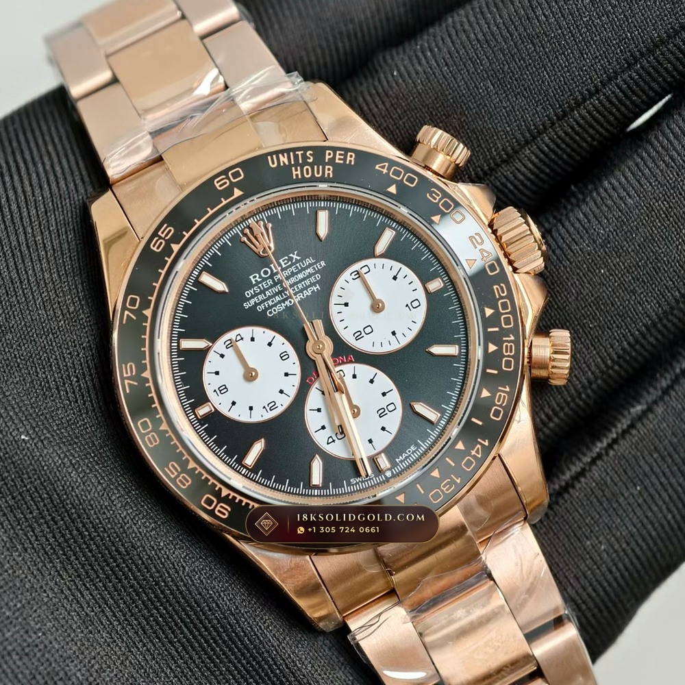 Rolex Cosmograph Daytona Le Mans 100th Anniversary 18K Everose Gold Chronometer Regulated Spec Reference 126525LN — Hallmarked Edition angle 2