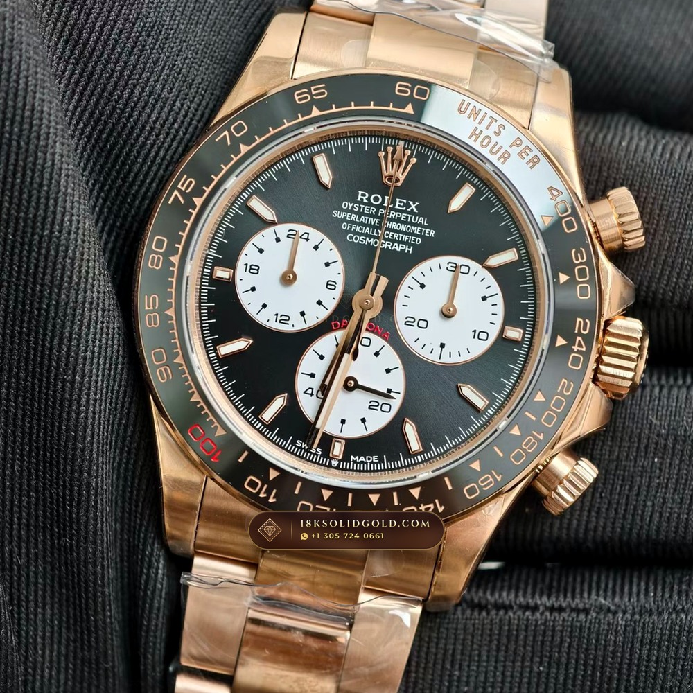 Rolex Cosmograph Daytona Le Mans 100th Anniversary 18K Everose Gold Chronometer Regulated Spec Reference 126525LN — Hallmarked Edition angle 3