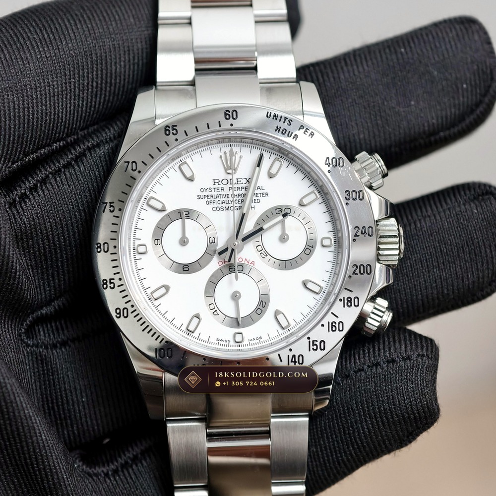 Rolex Cosmograph Daytona Hand-Chamfered Bevel Spec Reference 116520 — Salon Edition
