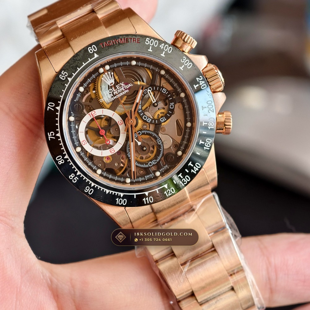 Rolex Cosmograph Daytona Artisans de Geneve Skeleton Edition Geneva Atelier Spec Reference 116500LN — Salon Edition angle 2
