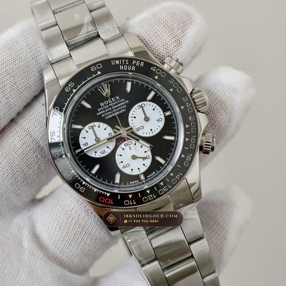 Rolex Cosmograph Daytona Le Mans 100th Anniversary 18K White Gold Free-Sprung Calibre Reference 126529LN — Hallmarked Edition angle 2