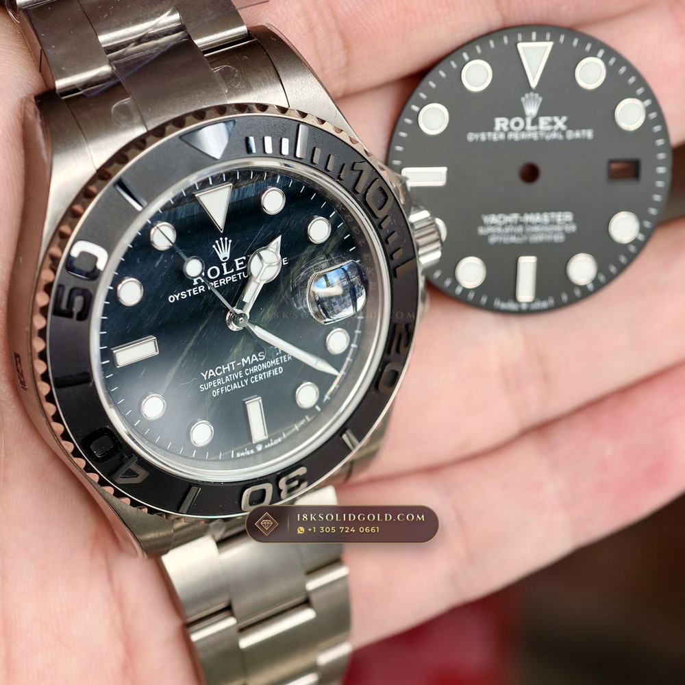 Rolex Yacht-Master 42 RLX Titanium Falcon Eye Stone Dial Reference 226627 — Salon Edition angle 2