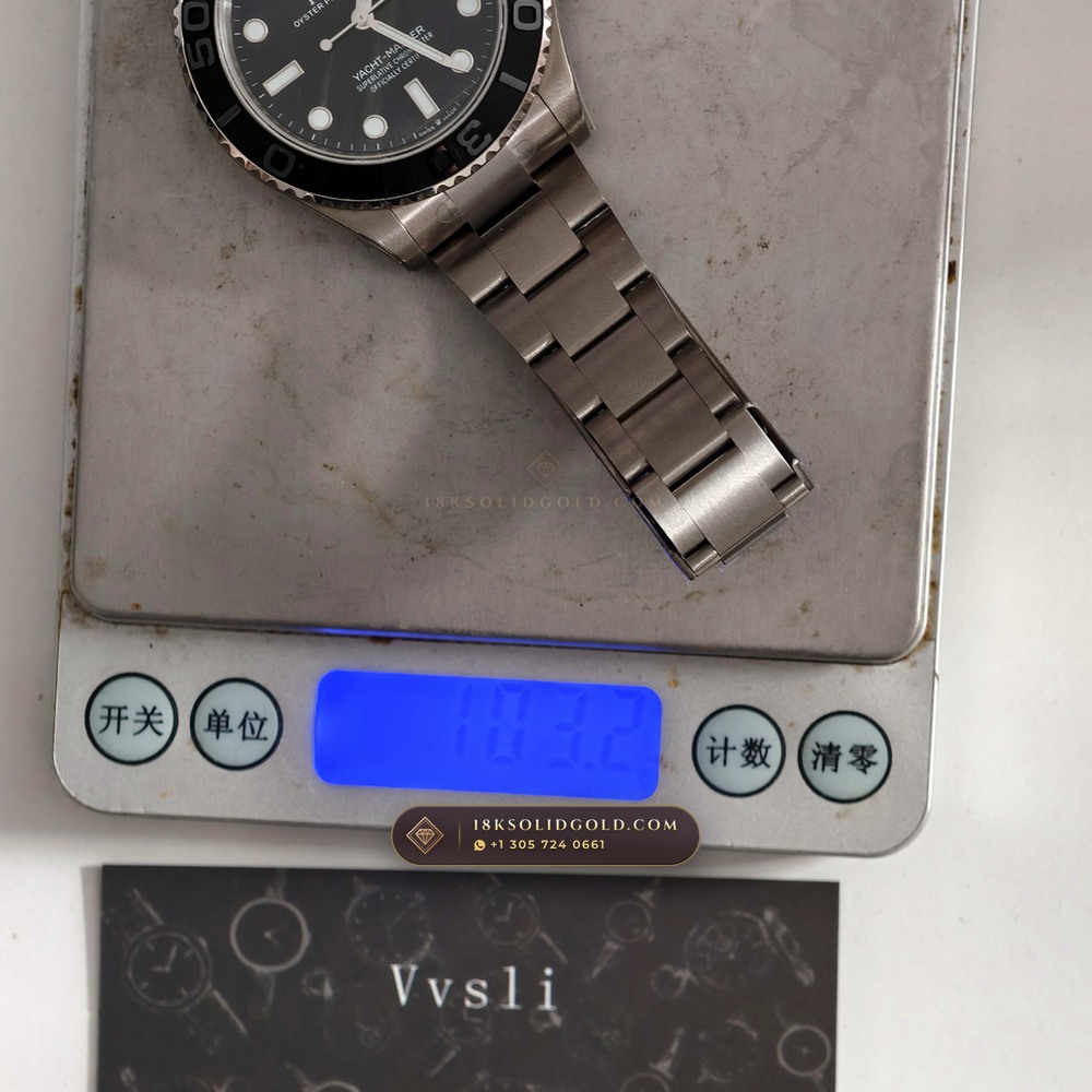 Rolex Yacht-Master 42 RLX Titanium Falcon Eye Stone Dial Reference 226627 — Salon Edition — Studio Gallery Plate VIII in Grade 5 Titanium Monobloc (101.4g Verified Mass, Rolex Manufacture Cal. 3235 - 70h Power Reserve)