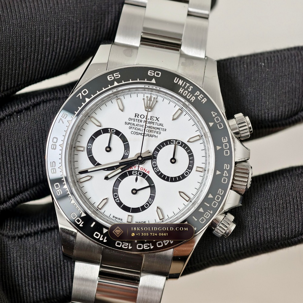 Rolex Cosmograph Daytona Custom SW Dial Reference 126500 — Salon Edition angle 3
