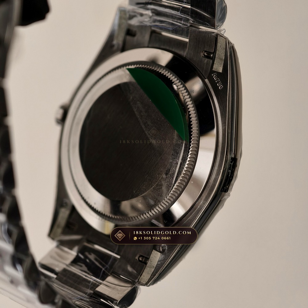 Rolex Day-Date 40 Iridescent Natural Mother-of-Pearl Dial 18K White Gold Reference 228239 — Hallmarked Edition — Studio Gallery Plate VIII in 18K White Gold Au750 (210.5g Verified Mass, Rolex Manufacture Cal. 3255 - 70h Power Reserve)