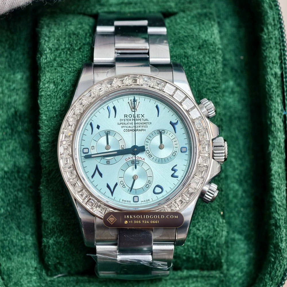 Rolex Cosmograph Daytona Diamond-Set Bezel 950 Platinum Reference 116576TBR — Hallmarked Edition