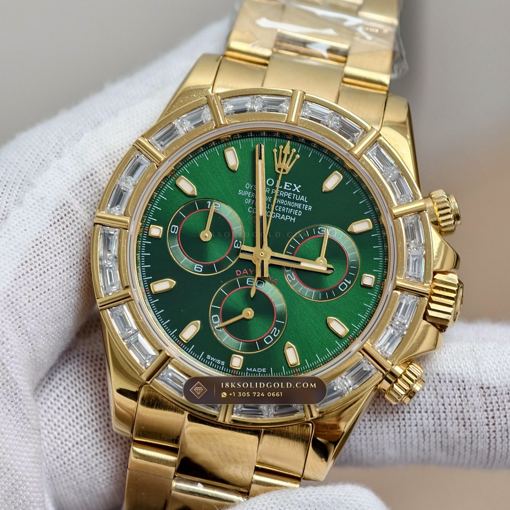Rolex Cosmograph Daytona 18K Yellow Gold Reference 116568TBR — Hallmarked Edition angle 3