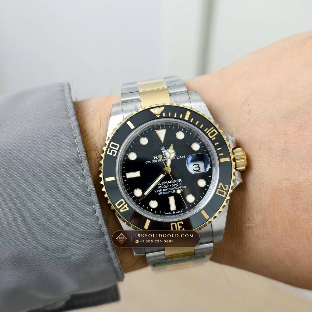 Rolex Submariner Date Geneva Atelier Spec Reference 126613LN — Salon Edition — Studio Gallery Plate VIII in 18K Gold & 904L Oystersteel Rolesor (174.9g Verified Mass, Rolex Manufacture Cal. 3235 - 70h Power Reserve)