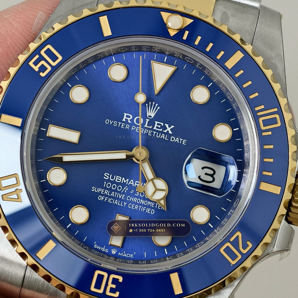 Rolex Submariner Date Chronometer Regulated Spec Reference 126613LB — Salon Edition angle 3