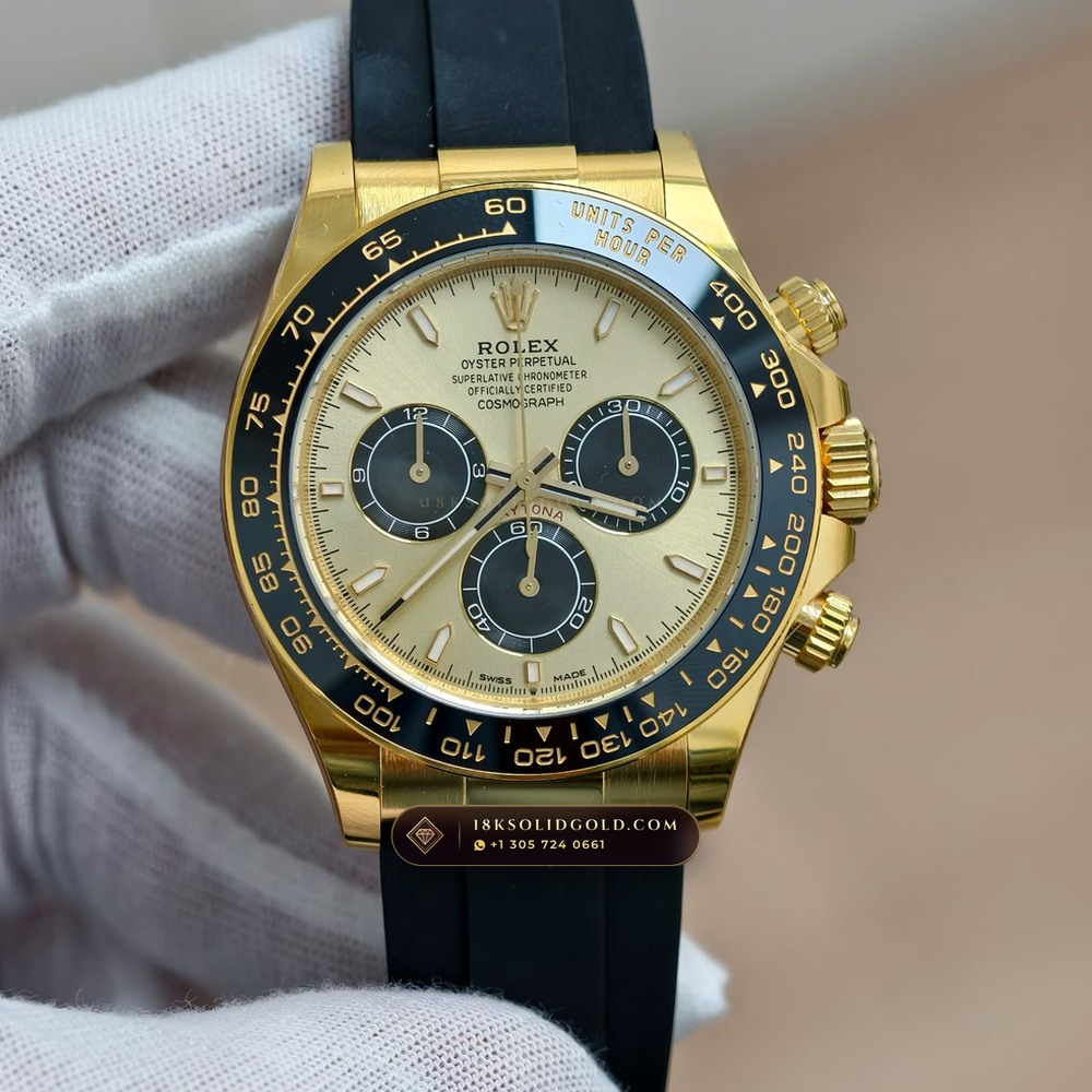 Rolex Cosmograph Daytona 18K Yellow Gold Reference 126518 — Hallmarked Edition