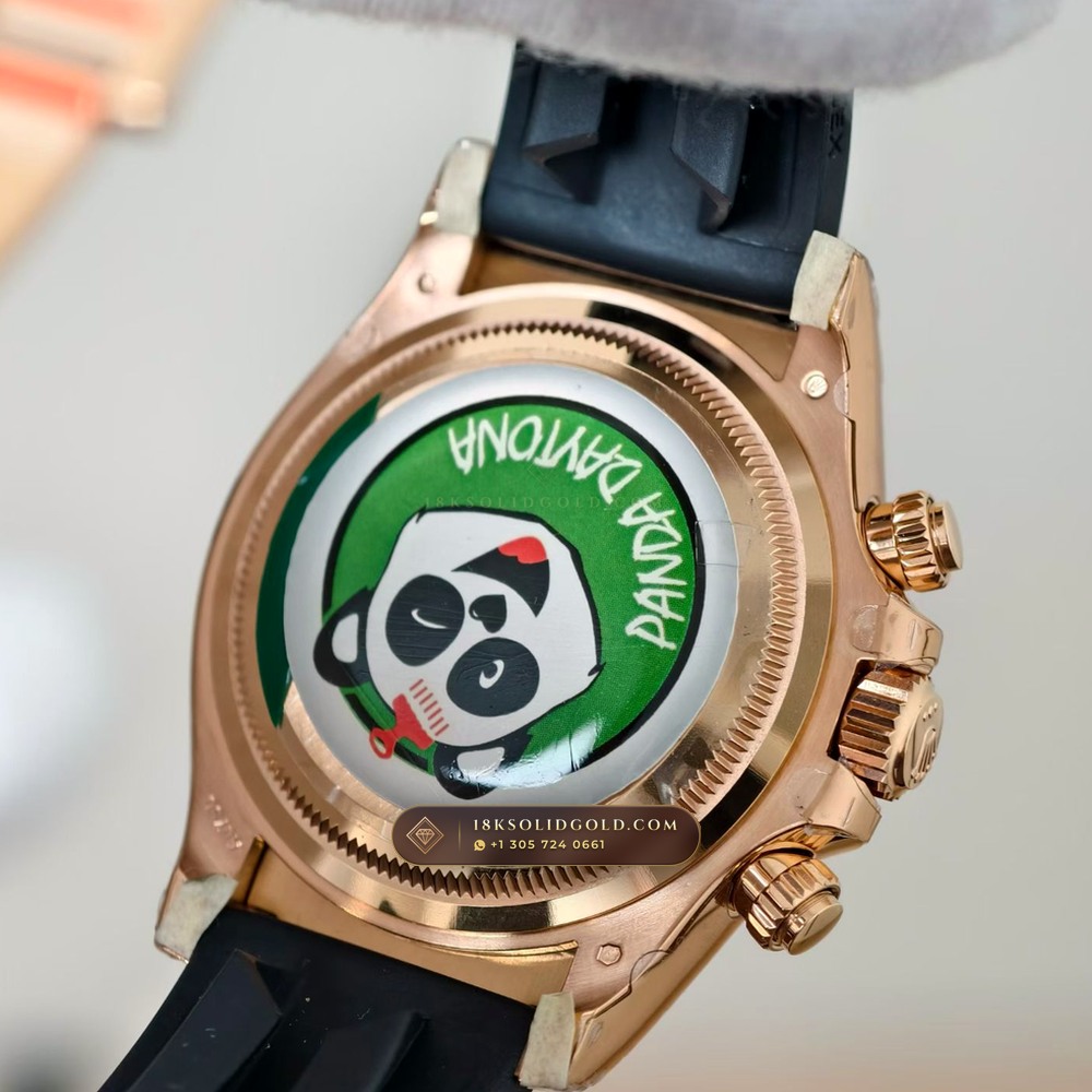 Rolex Cosmograph Daytona 18K Everose Gold Hand-Chamfered Bevel Spec Reference 126515LN — Hallmarked Edition — Studio Gallery Plate VIII in 18K Rose Gold Au750 (160.3g Verified Mass, Rolex Manufacture Cal. 4131 - 72h Power Reserve)