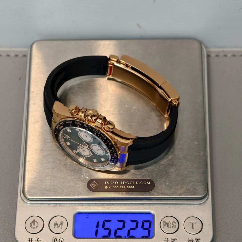 Rolex Cosmograph Daytona 18K Everose Gold Hand-Chamfered Bevel Spec Reference 126515LN — Hallmarked Edition — Studio Gallery Plate IX in 18K Rose Gold Au750 (160.3g Verified Mass, Rolex Manufacture Cal. 4131 - 72h Power Reserve)