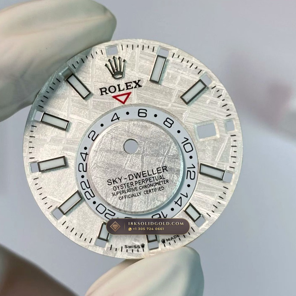 Rolex Sky-Dweller Gibeon Meteorite Dial 18K Everose Gold Reference 336935 — Hallmarked Edition angle 2