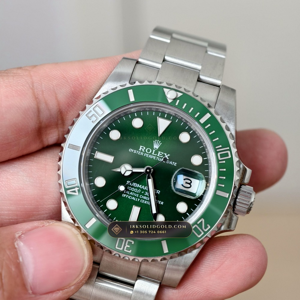 Rolex Submariner Date Hulk Sunburst Green Dial Reference 116610LV — Salon Edition — Studio Gallery Plate VII in 904L Stainless Steel Custom Architecture (156.7g Verified Mass, Rolex Manufacture Cal. 3135)