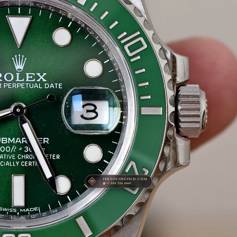Rolex Submariner Date Hulk Sunburst Green Dial Reference 116610LV — Salon Edition — Studio Gallery Plate VIII in 904L Stainless Steel Custom Architecture (156.7g Verified Mass, Rolex Manufacture Cal. 3135)