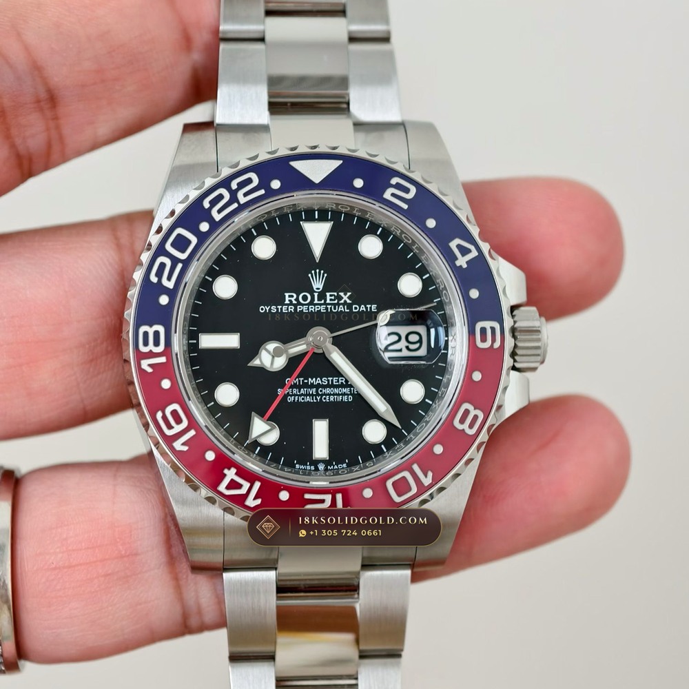 Rolex GMT-Master II Pepsi Red & Blue Cerachrom Geneva Atelier Spec Reference 126710BLRO — Salon Edition