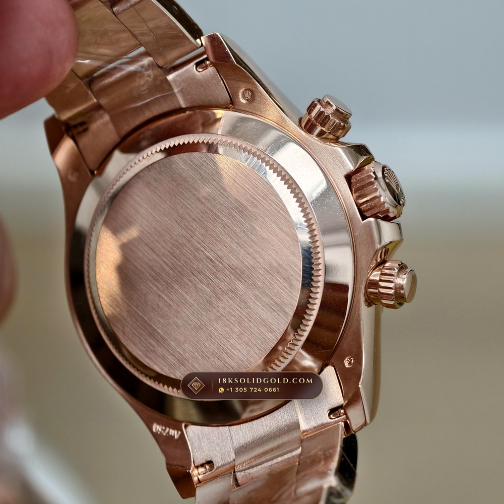 Rolex Cosmograph Daytona Racing Arabic Dial 18K Everose Gold Reference 126505 — Hallmarked Edition — Studio Gallery Plate VIII in 18K Rose Gold Au750 (216.9g Verified Mass, Rolex Manufacture Cal. 4131 - 72h Power Reserve)