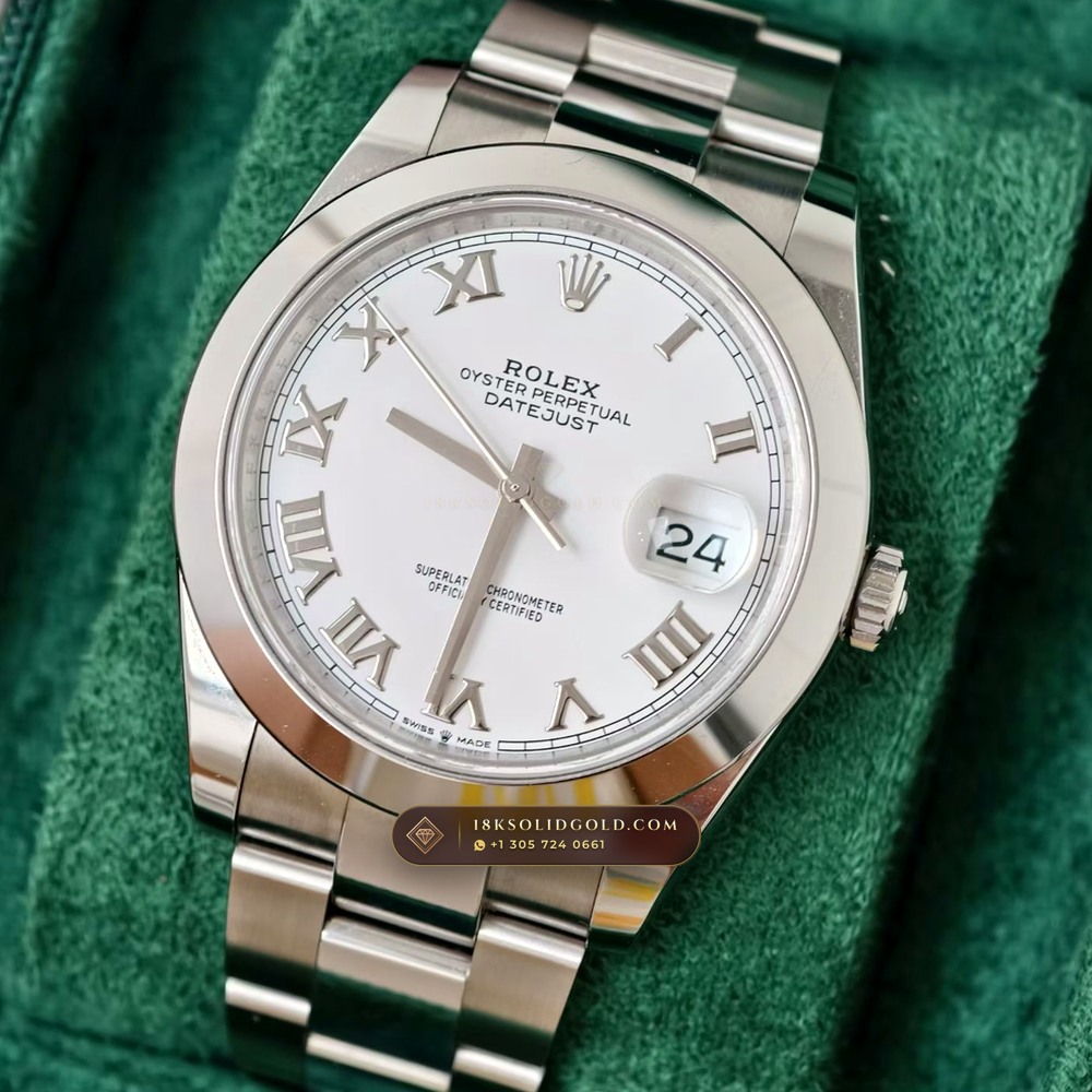 Rolex Datejust 41 Authentic OEM Dial Reference 126300 — Salon Edition angle 3