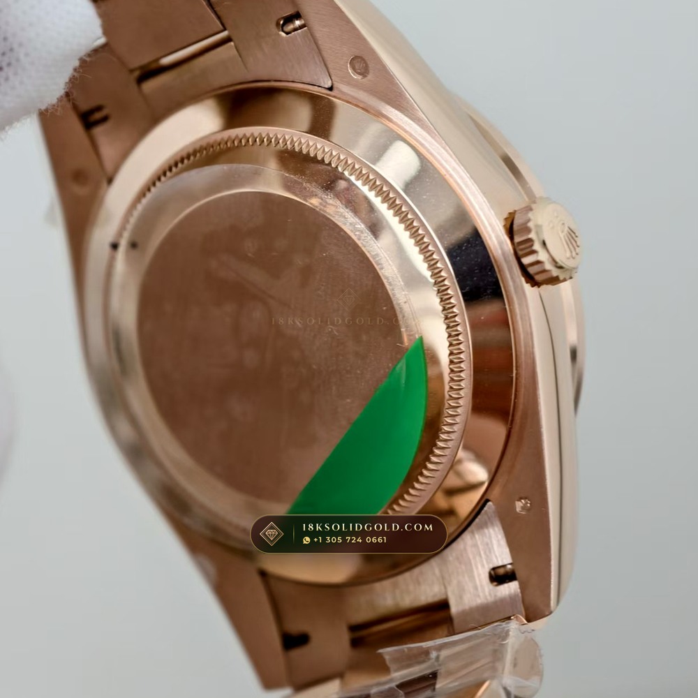 Rolex Day-Date 40 Graduated Ombre Sunray Dial Diamond-Set Bezel 18K Everose Gold Reference 228235 — Hallmarked Edition — Studio Gallery Plate VIII in 18K Rose Gold Au750 (210.4g Verified Mass, Rolex Manufacture Cal. 3255 - 70h Power Reserve)