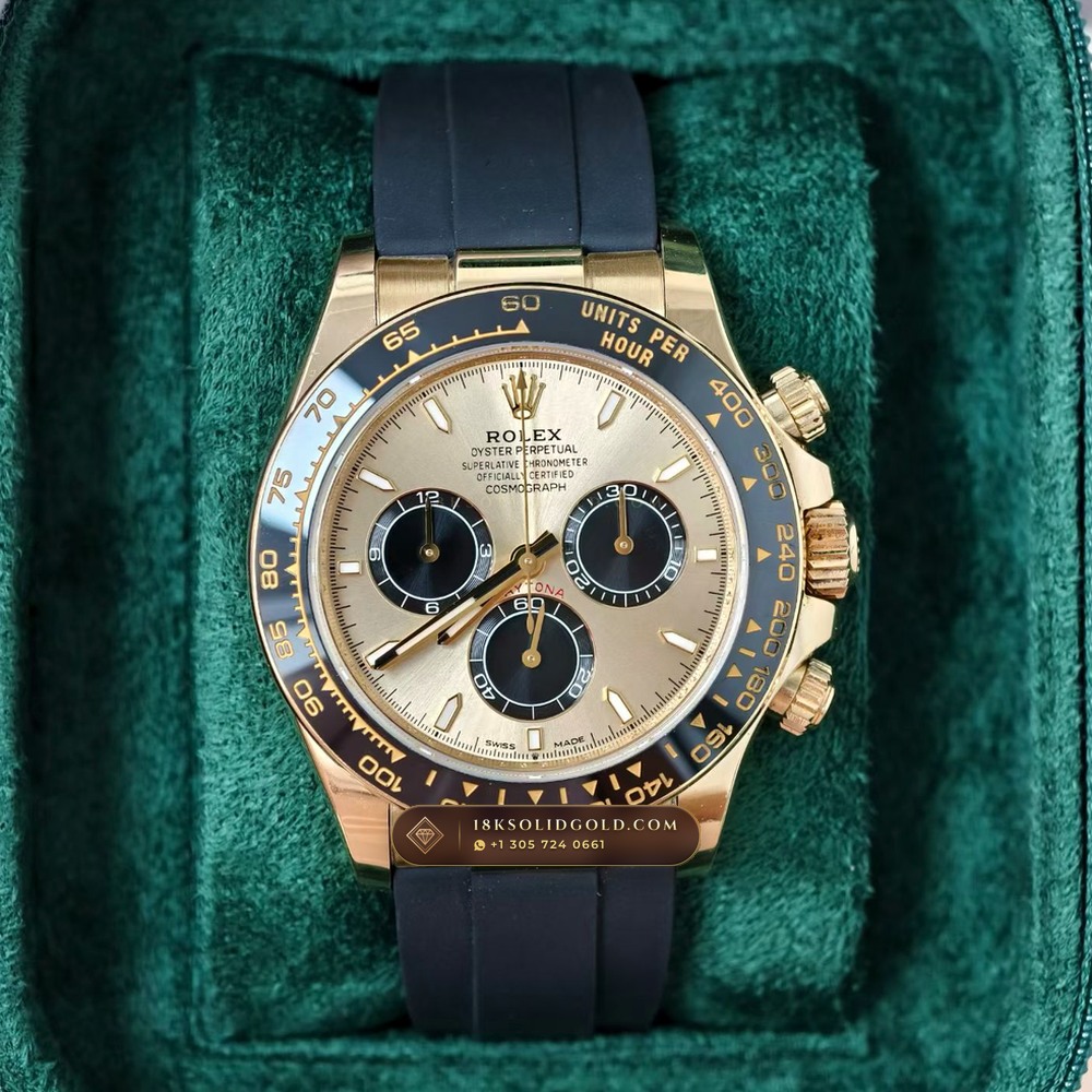 Rolex Cosmograph Daytona 18K Yellow Gold 5-Axis CNC Case Reference 126518LN — Hallmarked Edition