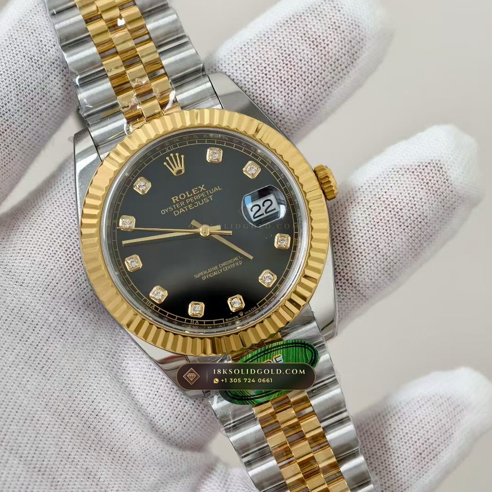 Rolex Datejust 41 Hand-Chamfered Bevel Spec Reference 126331 — Salon Edition angle 2