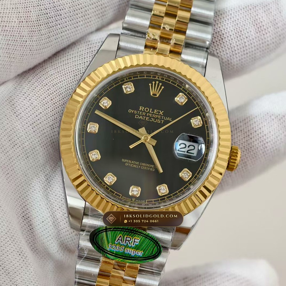 Rolex Datejust 41 Hand-Chamfered Bevel Spec Reference 126331 — Salon Edition angle 3