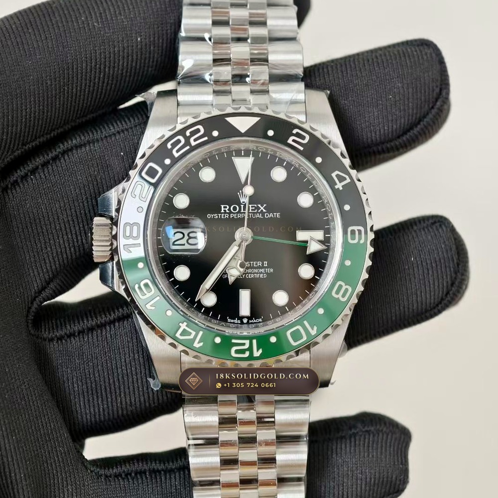 Rolex GMT-Master II Sprite Left-Handed Green & Black Reference 126720VTNR — Salon Edition