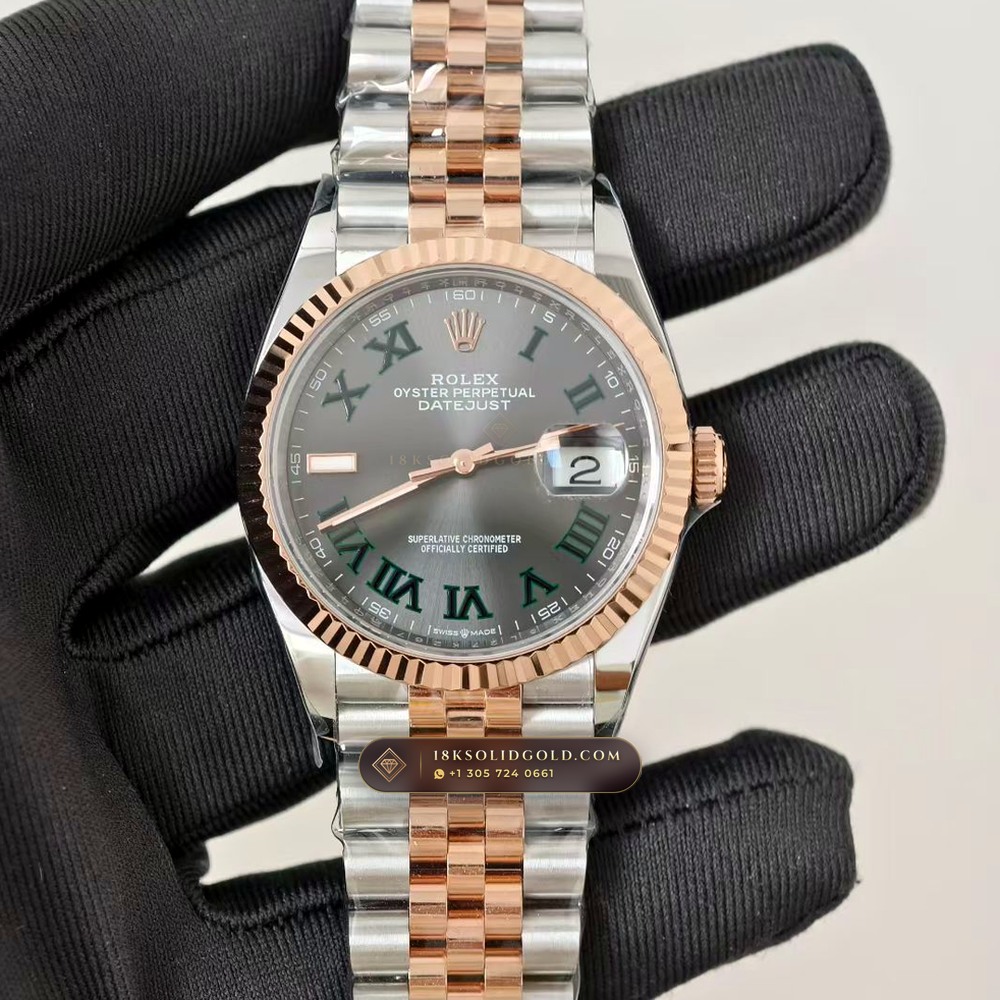 Rolex Datejust 36 Wimbledon Slate Roman Dial Reference 126231 — Salon Edition