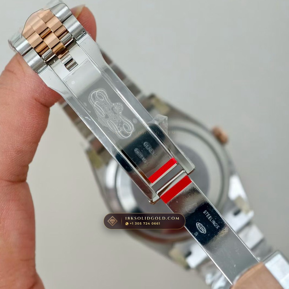Rolex Datejust 36 Wimbledon Slate Roman Dial Reference 126231 — Salon Edition — Studio Gallery Plate VII in 18K Gold & 904L Oystersteel Rolesor (130.1g Verified Mass, Rolex Manufacture Cal. 3235 - 70h Power Reserve)